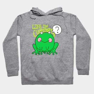 life in curiosity, frog Hoodie